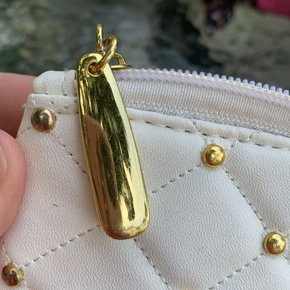 Danielle Crème with Gold makeup Bag wallet